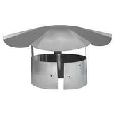 Imperial GV2039 Adjustable Rain Cap, 12-1/4 in Dia, Steel, Silver, Galvanized, Fits Duct Size: 5 to 7 in